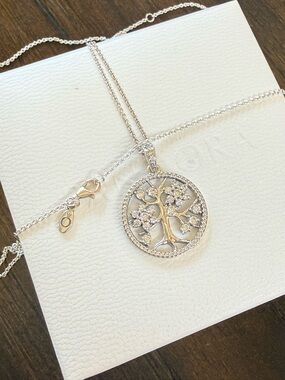 Pandora Tree of Life Sterling Silver Pendant Necklace